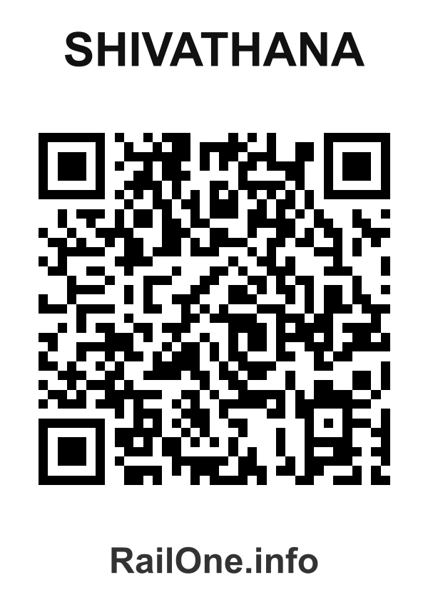 RailOne QR Code for Shivathana station