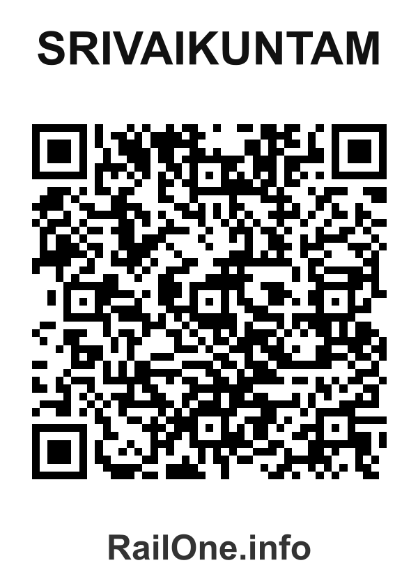 RailOne QR Code for Srivaikuntam station