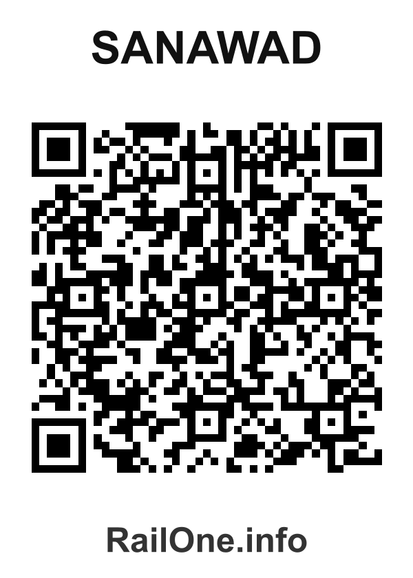 RailOne QR Code for Sanawad station