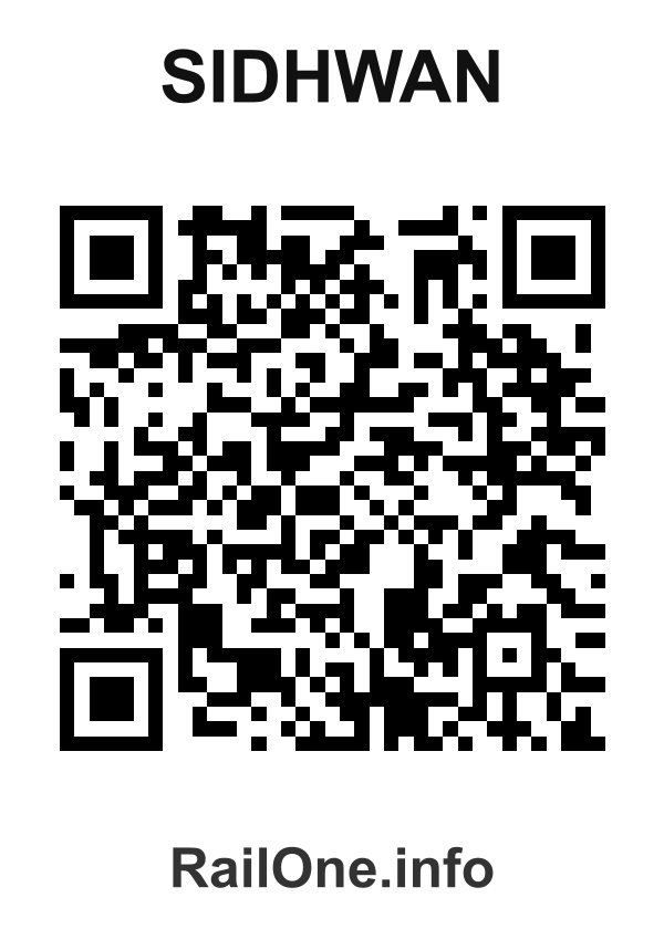 RailOne QR Code for Sidhwan station