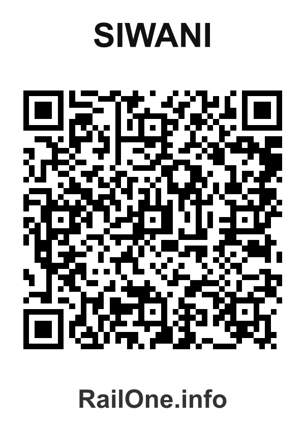 RailOne QR Code for Siwani station