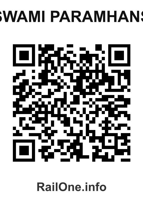 RailOne QR Code for Swami Paramhans station
