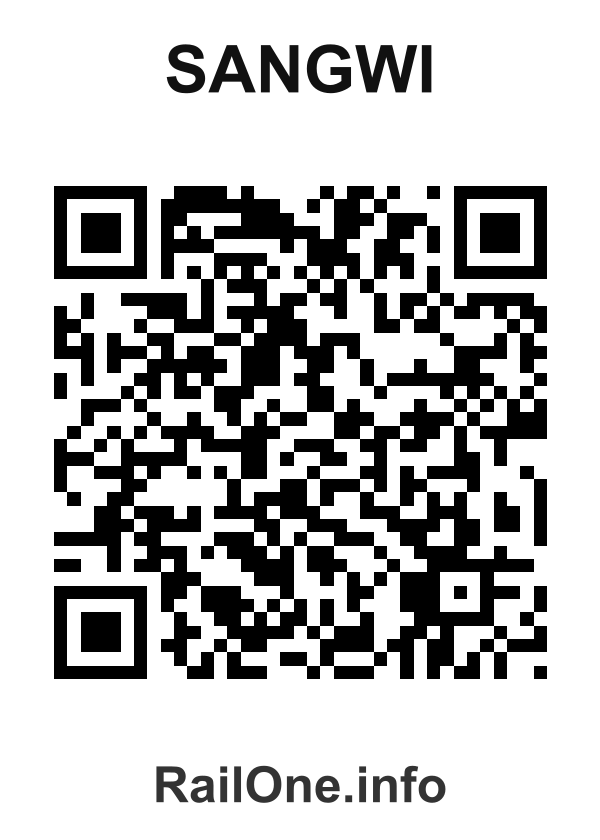 RailOne QR Code for Sangwi station