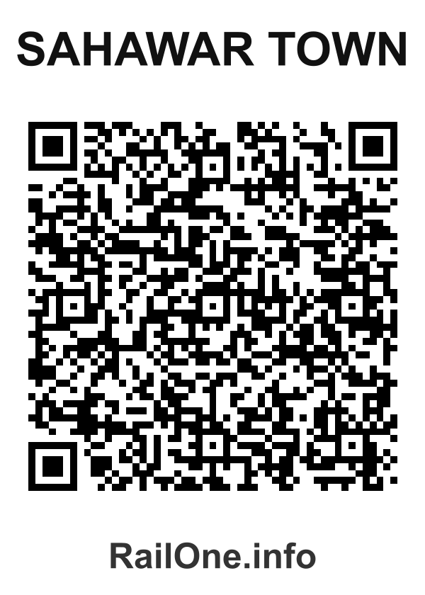 RailOne QR Code for Sahawar Town station