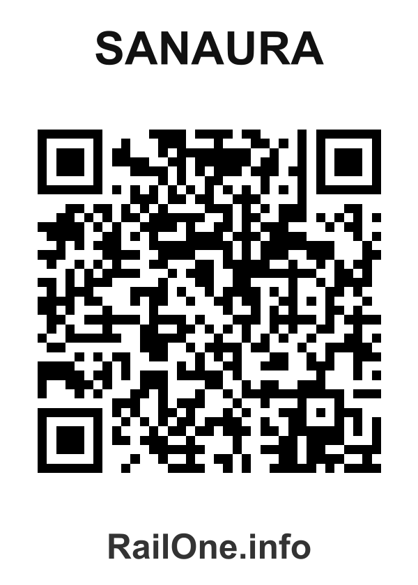 RailOne QR Code for Sanaura station