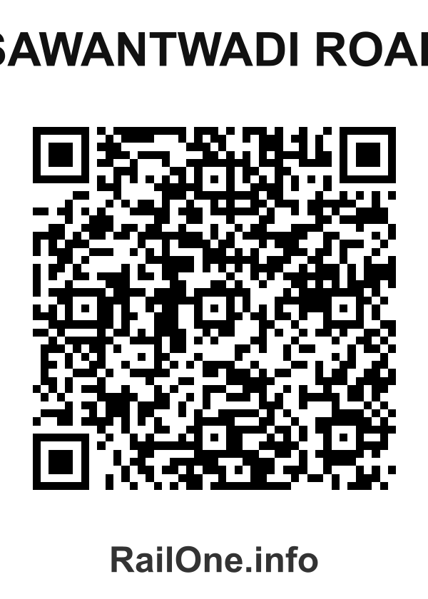 RailOne QR Code for Sawantwadi Road station