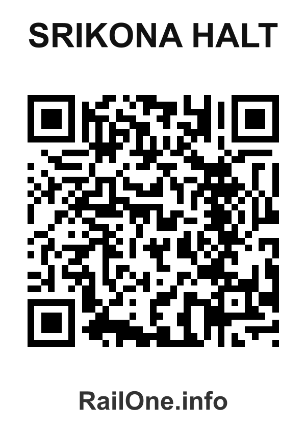 RailOne QR Code for Srikona Halt station