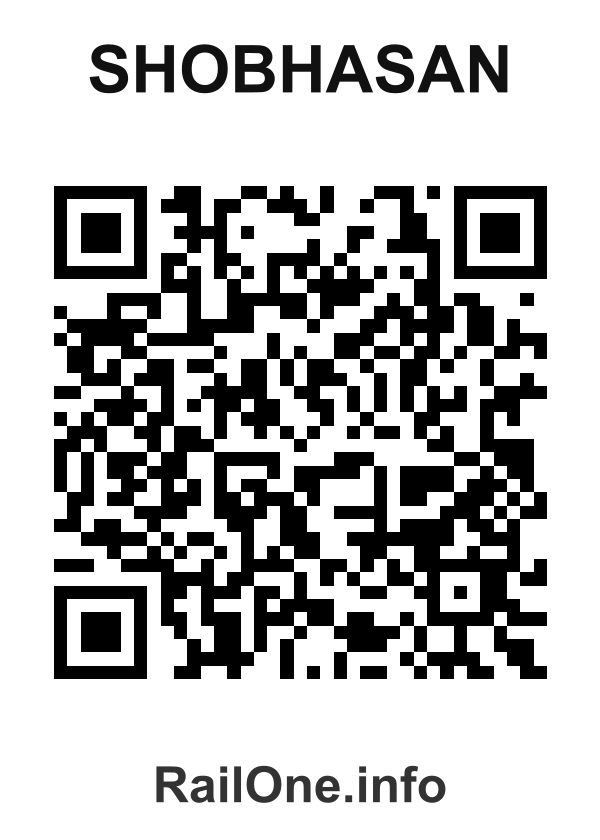 RailOne QR Code for Shobhasan station