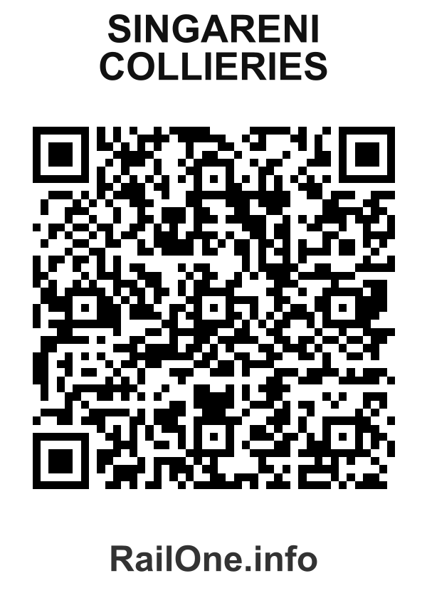 RailOne QR Code for Singareni Collieries station