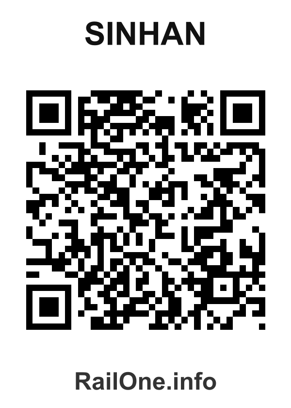 RailOne QR Code for Sinhan station