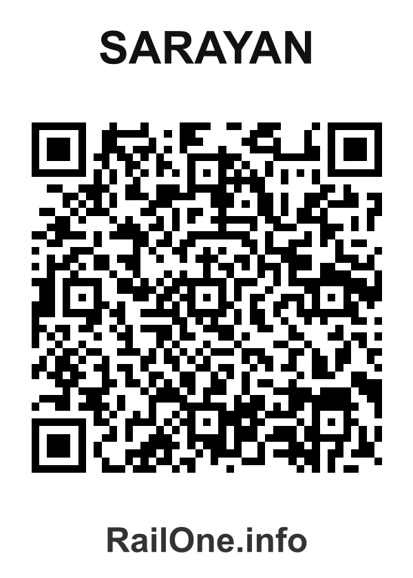 RailOne QR Code for Sarayan station