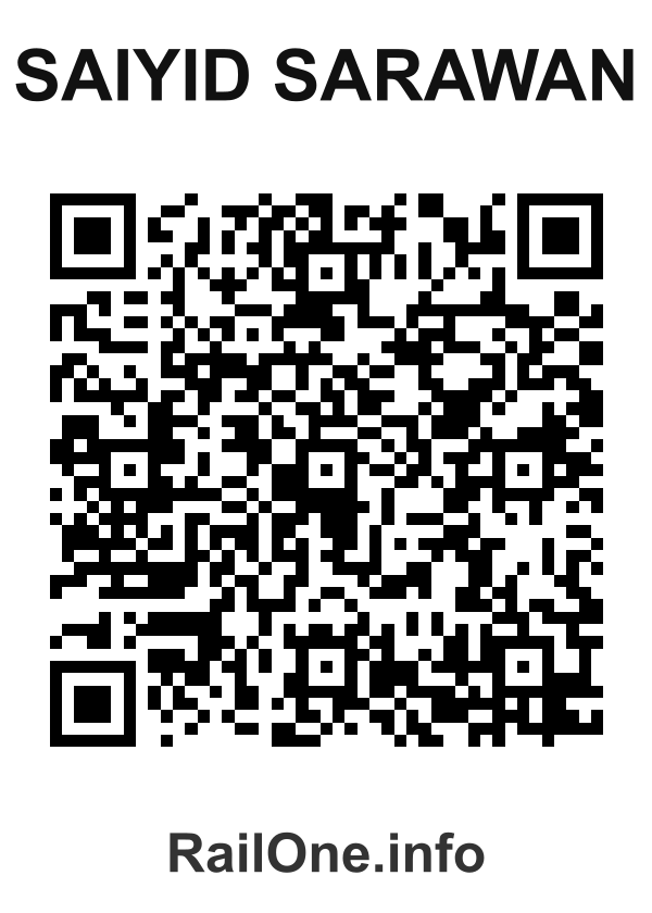 RailOne QR Code for Saiyid Sarawan station