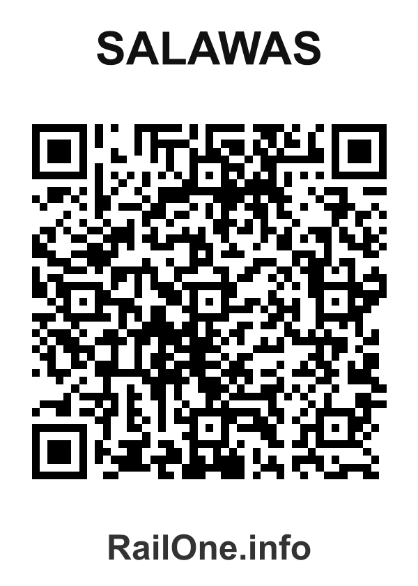 RailOne QR Code for Salawas station