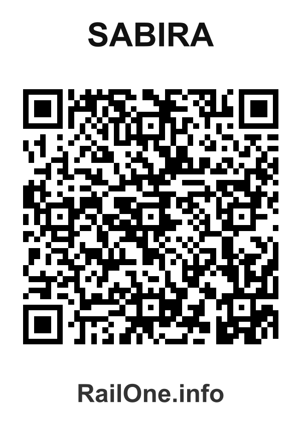 RailOne QR Code for Sabira station
