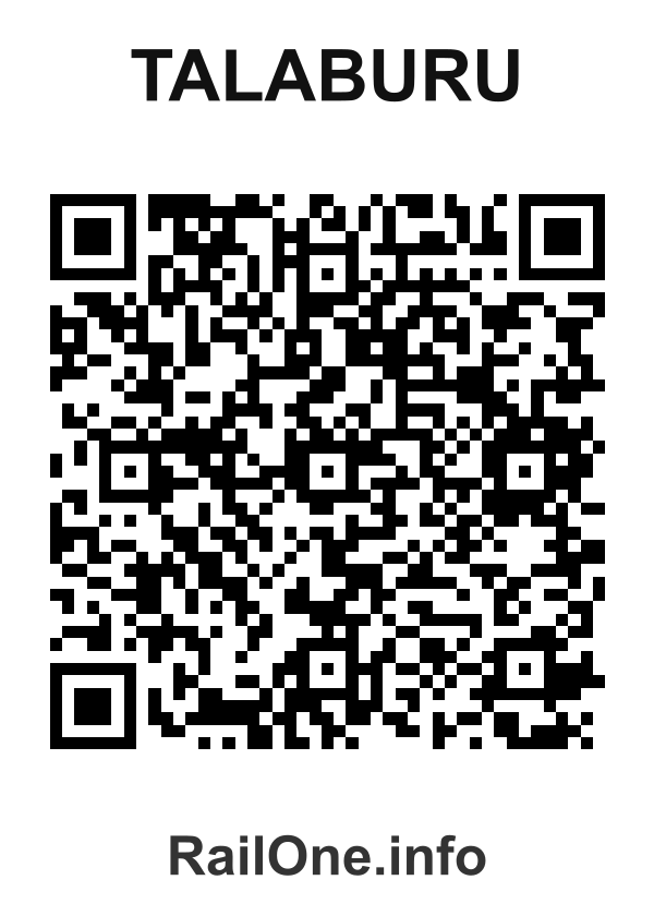 RailOne QR Code for Talaburu station