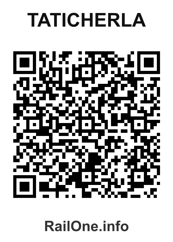 RailOne QR Code for Taticherla station