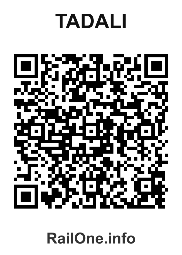 RailOne QR Code for Tadali station