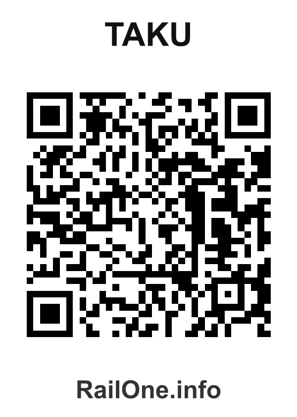 RailOne QR Code for Taku station