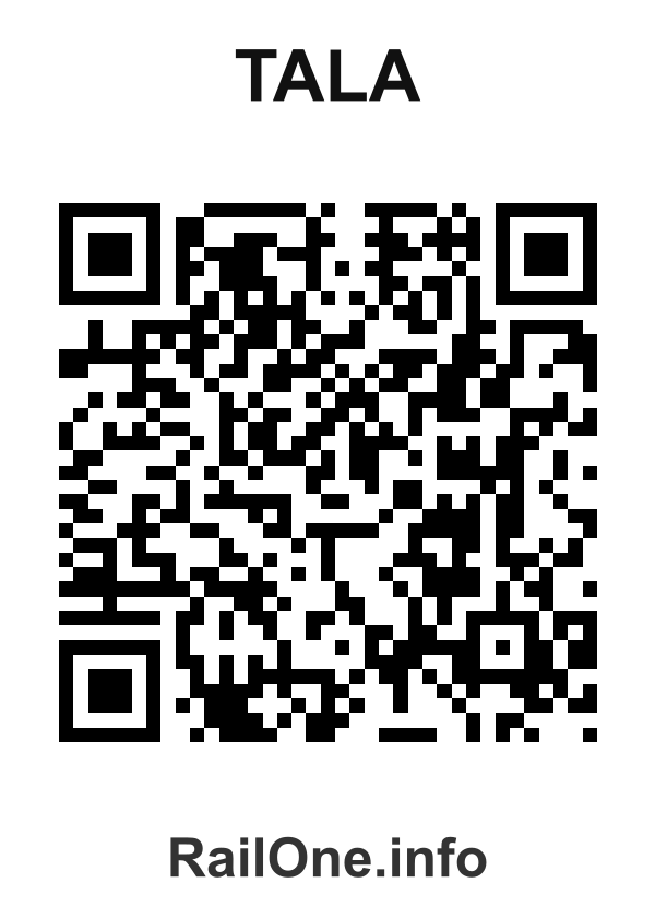 RailOne QR Code for Tala station