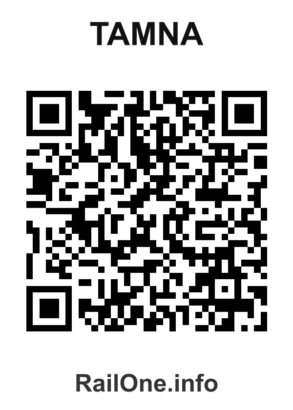 RailOne QR Code for Tamna station