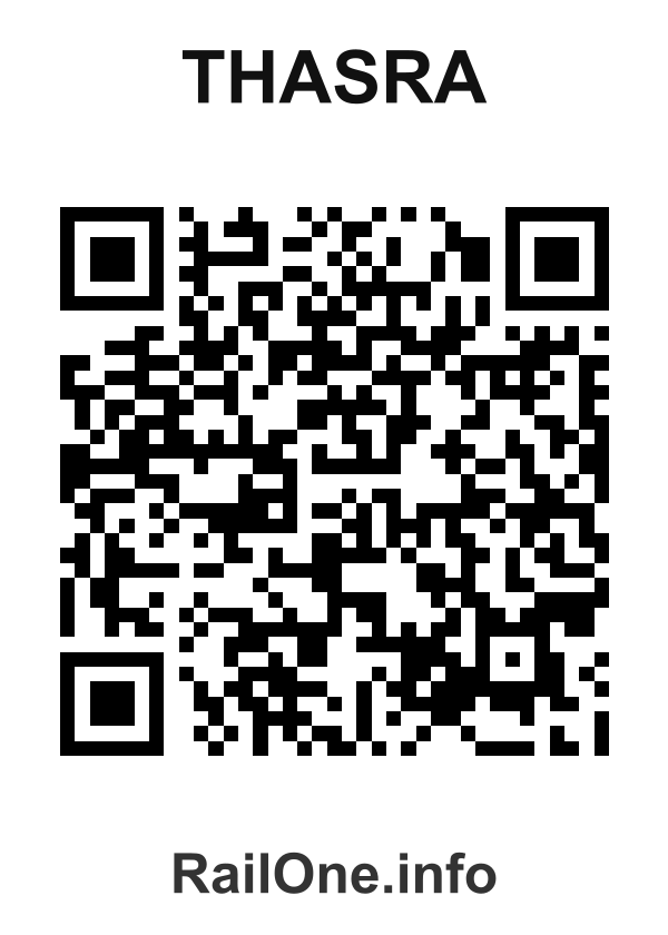 RailOne QR Code for Thasra station