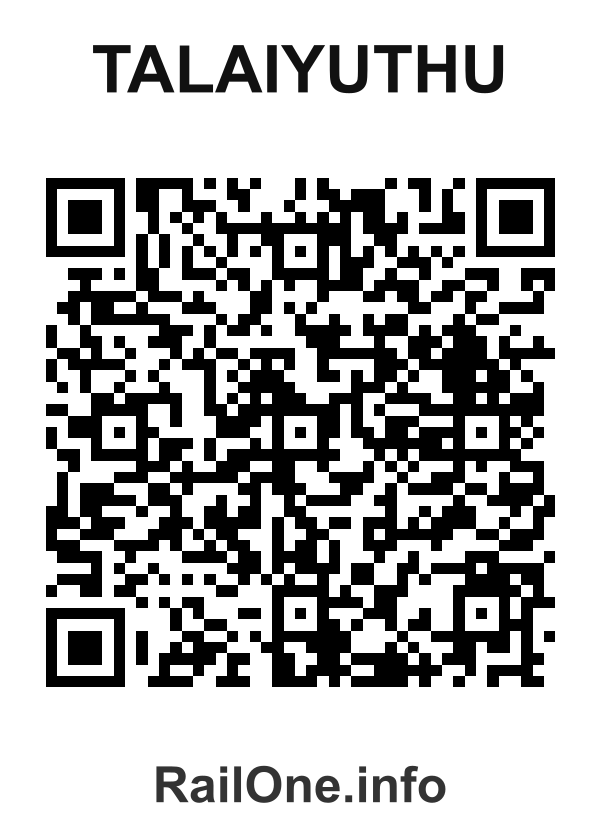 RailOne QR Code for Talaiyuthu station