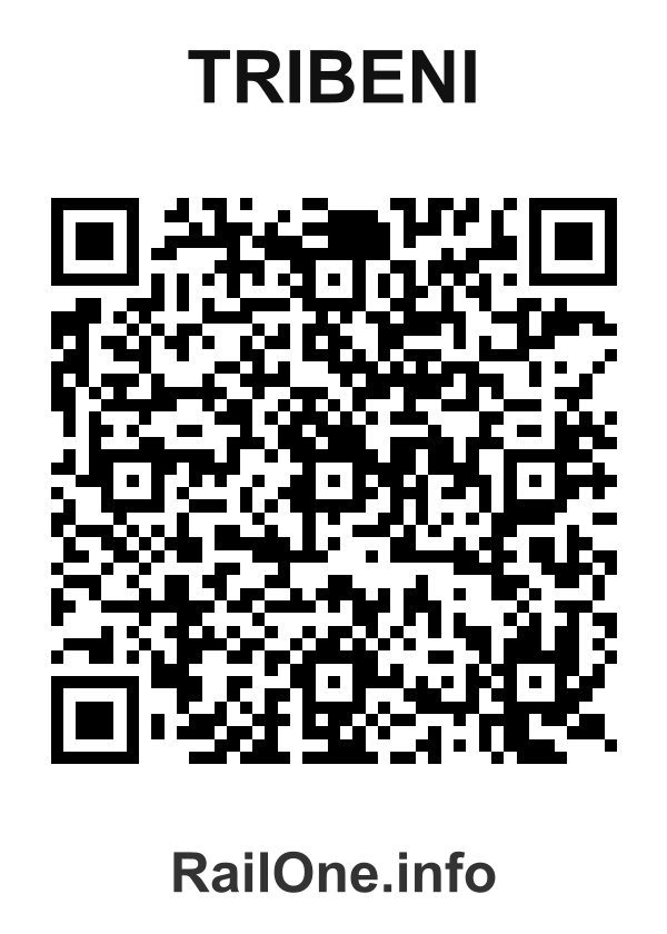 RailOne QR Code for Tribeni station