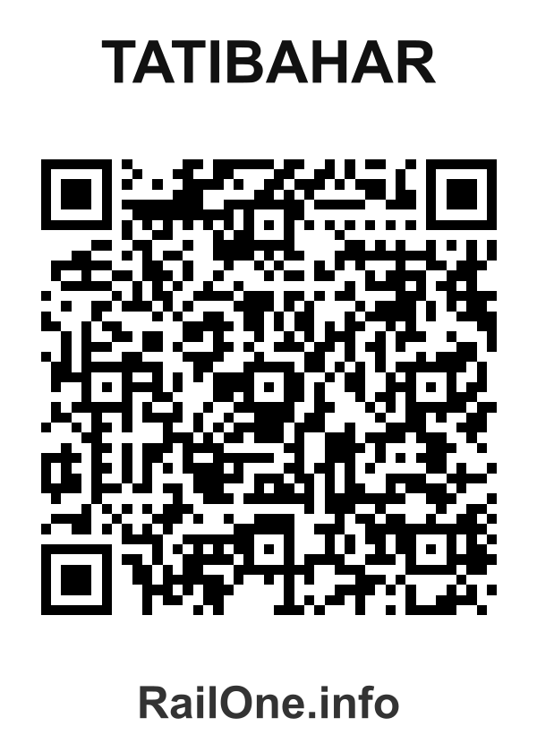 RailOne QR Code for Tatibahar station