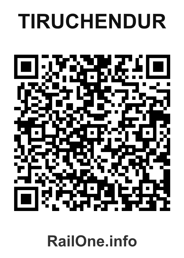 RailOne QR Code for Tiruchendur station