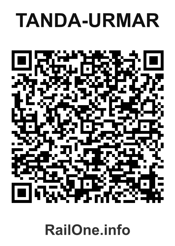 RailOne QR Code for Tanda-urmar station