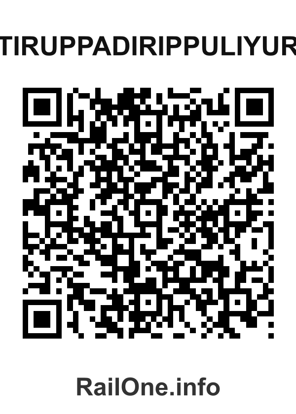 RailOne QR Code for Tiruppadirippuliyur station