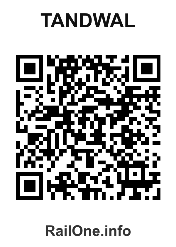 RailOne QR Code for Tandwal station