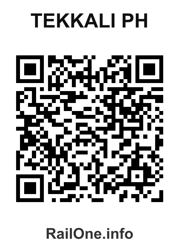 RailOne QR Code for Tekkali Ph station