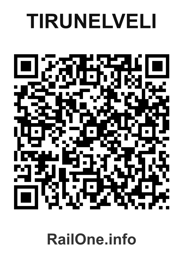 RailOne QR Code for Tirunelveli station