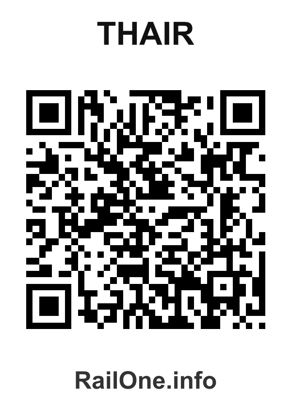 RailOne QR Code for Thair station