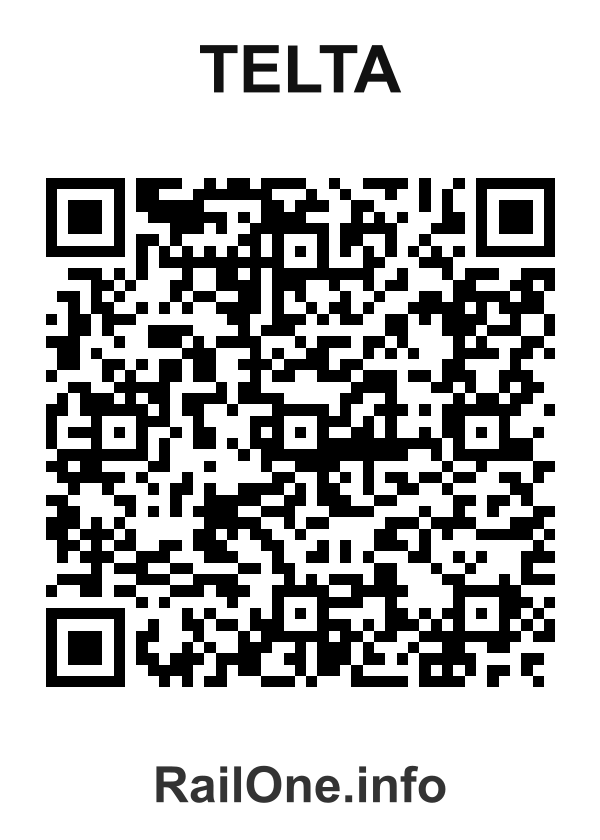 RailOne QR Code for Telta station