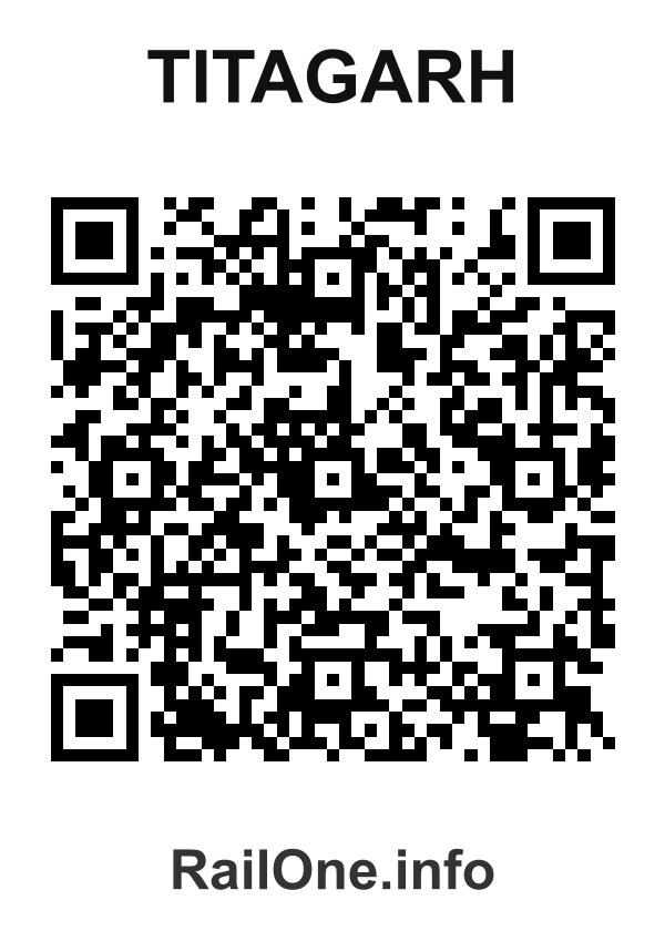 RailOne QR Code for Titagarh station