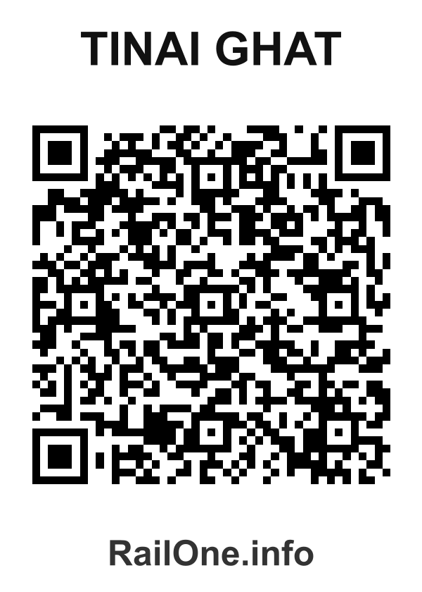 RailOne QR Code for Tinai Ghat station
