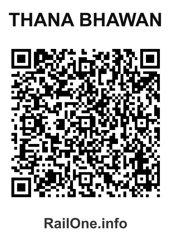 RailOne QR Code for Thana Bhawan station