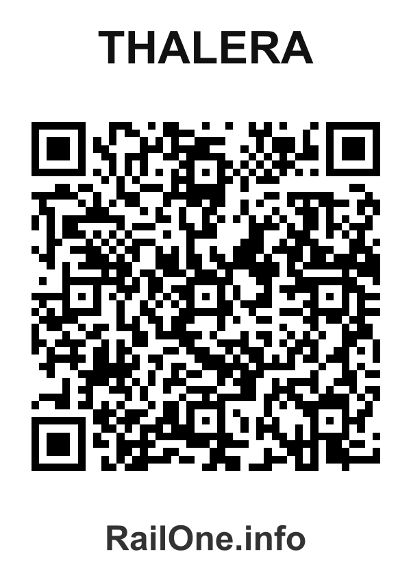 RailOne QR Code for Thalera station