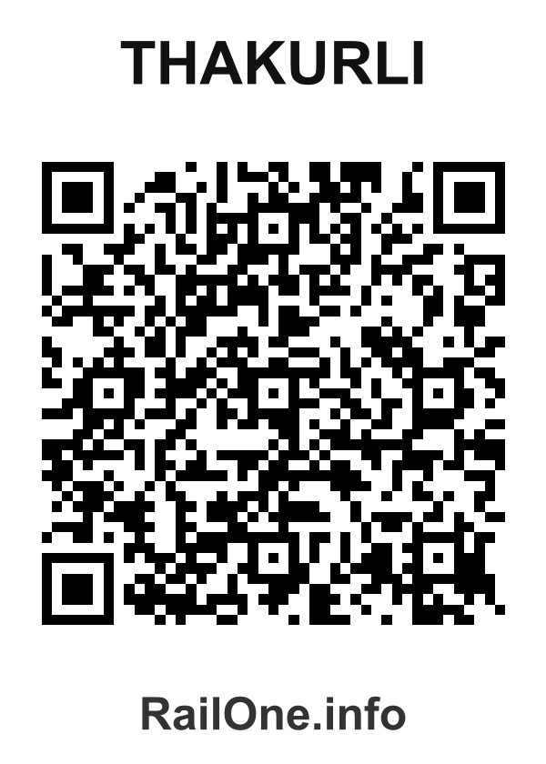 RailOne QR Code for Thakurli station