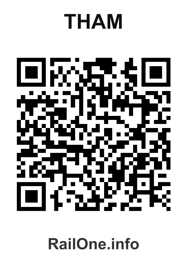 RailOne QR Code for Tham station