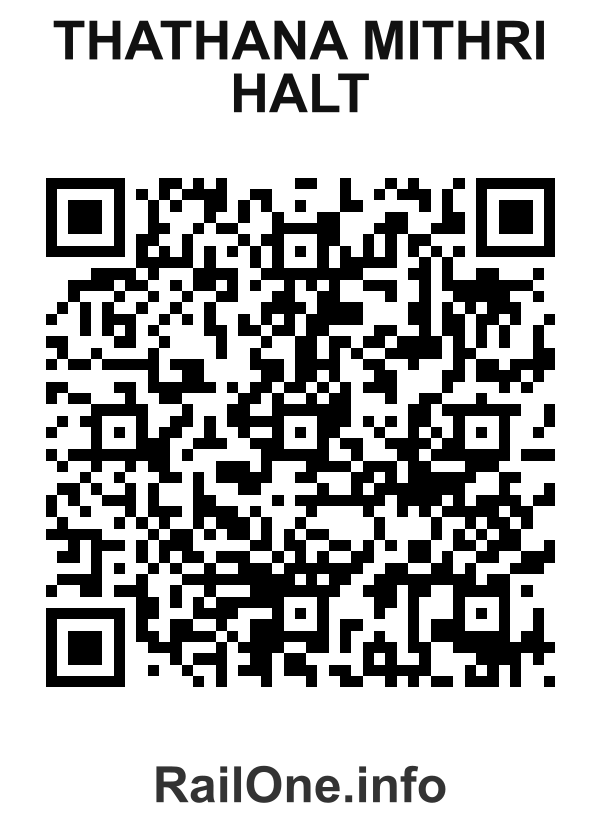 RailOne QR Code for Thathana Mithri Halt station