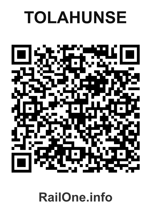RailOne QR Code for Tolahunse station