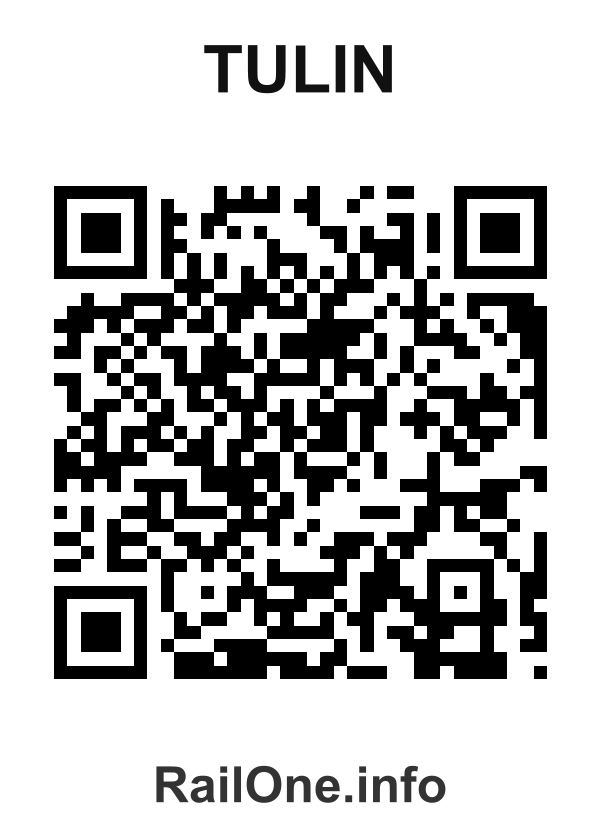 RailOne QR Code for Tulin station