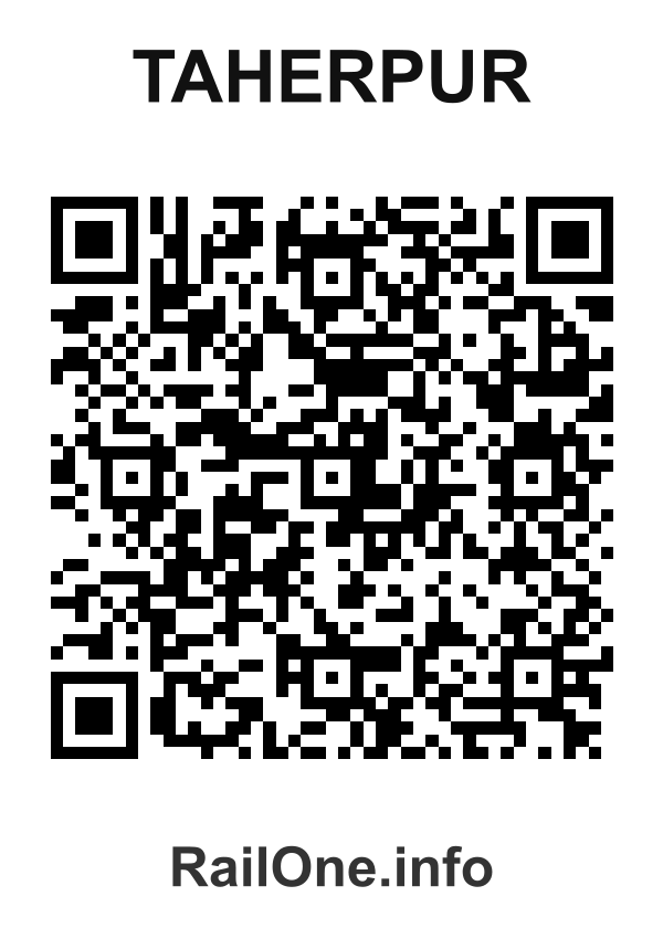 RailOne QR Code for Taherpur station