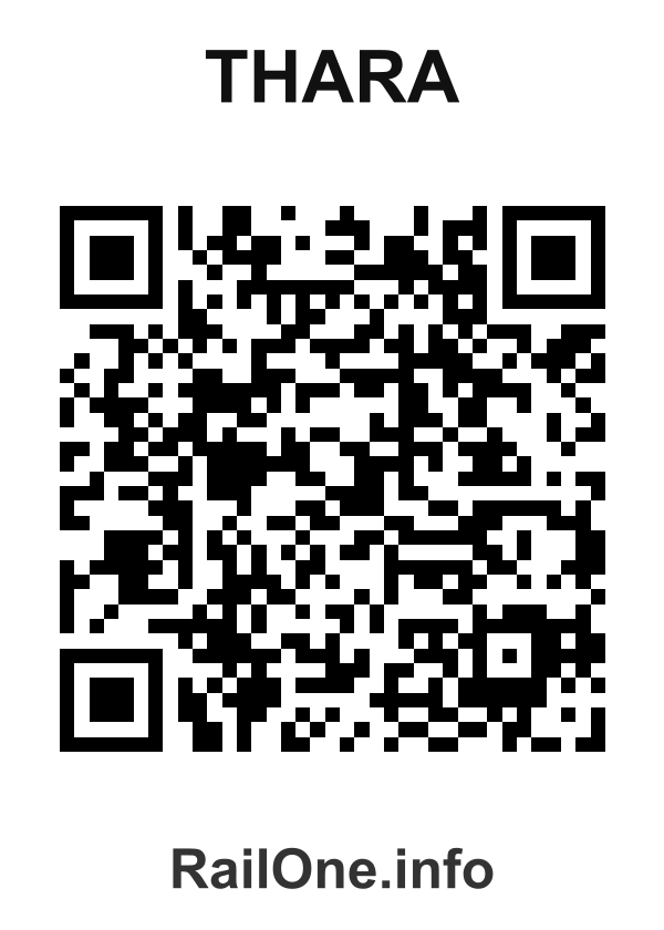 RailOne QR Code for Thara station