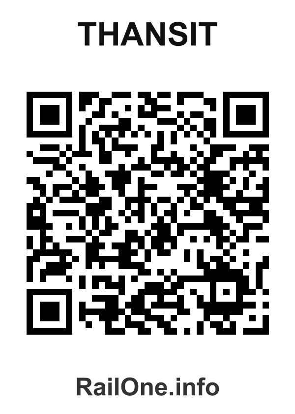RailOne QR Code for Thansit station