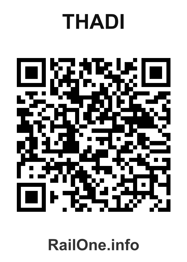 RailOne QR Code for Thadi station