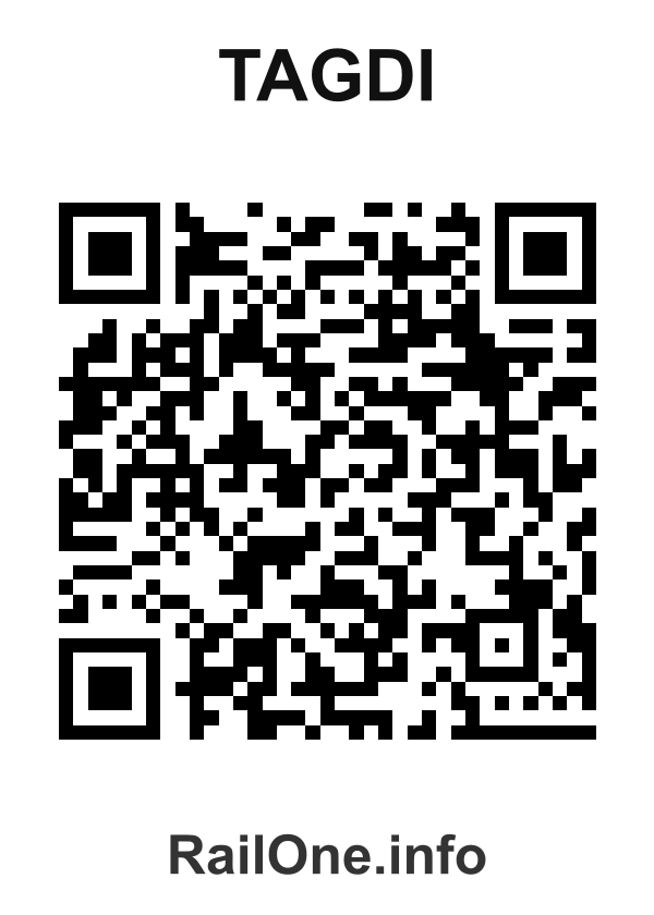 RailOne QR Code for Tagdi station